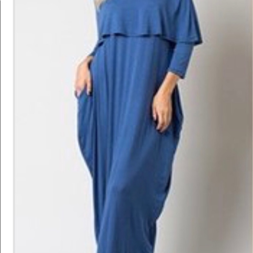 Soni off the shoulder pocket dresses - Picture 2 of 3